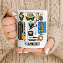 Load image into Gallery viewer, Personalized Fishing Mug Custom Name Gift for Dad Fishing Enthusiasts
