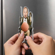 Load image into Gallery viewer, Personalized Squishy Acrylic Fridge Magnet Fishing Gift for Dad
