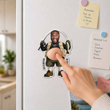 Load image into Gallery viewer, Personalized Squishy Acrylic Fridge Magnet Fishing Gift for Dad
