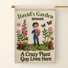 Load image into Gallery viewer, Personalized Garden Flag Custom Text for Plant Lovers
