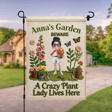 Load image into Gallery viewer, Personalized Garden Flag Custom Text for Plant Lovers
