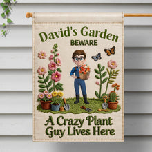 Load image into Gallery viewer, Personalized Garden Flag Custom Text for Plant Lovers
