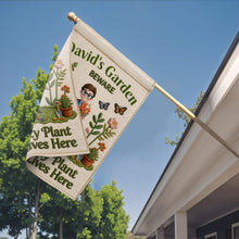 Load image into Gallery viewer, Personalized Garden Flag Custom Text for Plant Lovers

