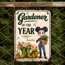 Load image into Gallery viewer, Personalized Metal Sign for Gardening Lovers - Custom Gift for Mom
