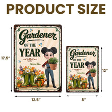 Load image into Gallery viewer, Personalized Metal Sign for Gardening Lovers - Custom Gift for Mom

