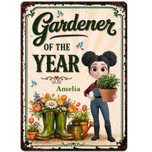 Load image into Gallery viewer, Personalized Metal Sign for Gardening Lovers - Custom Gift for Mom
