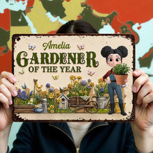 Load image into Gallery viewer, Personalized Gardener Metal Sign Custom Name Gift for Mom
