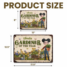 Load image into Gallery viewer, Personalized Gardener Metal Sign Custom Name Gift for Mom

