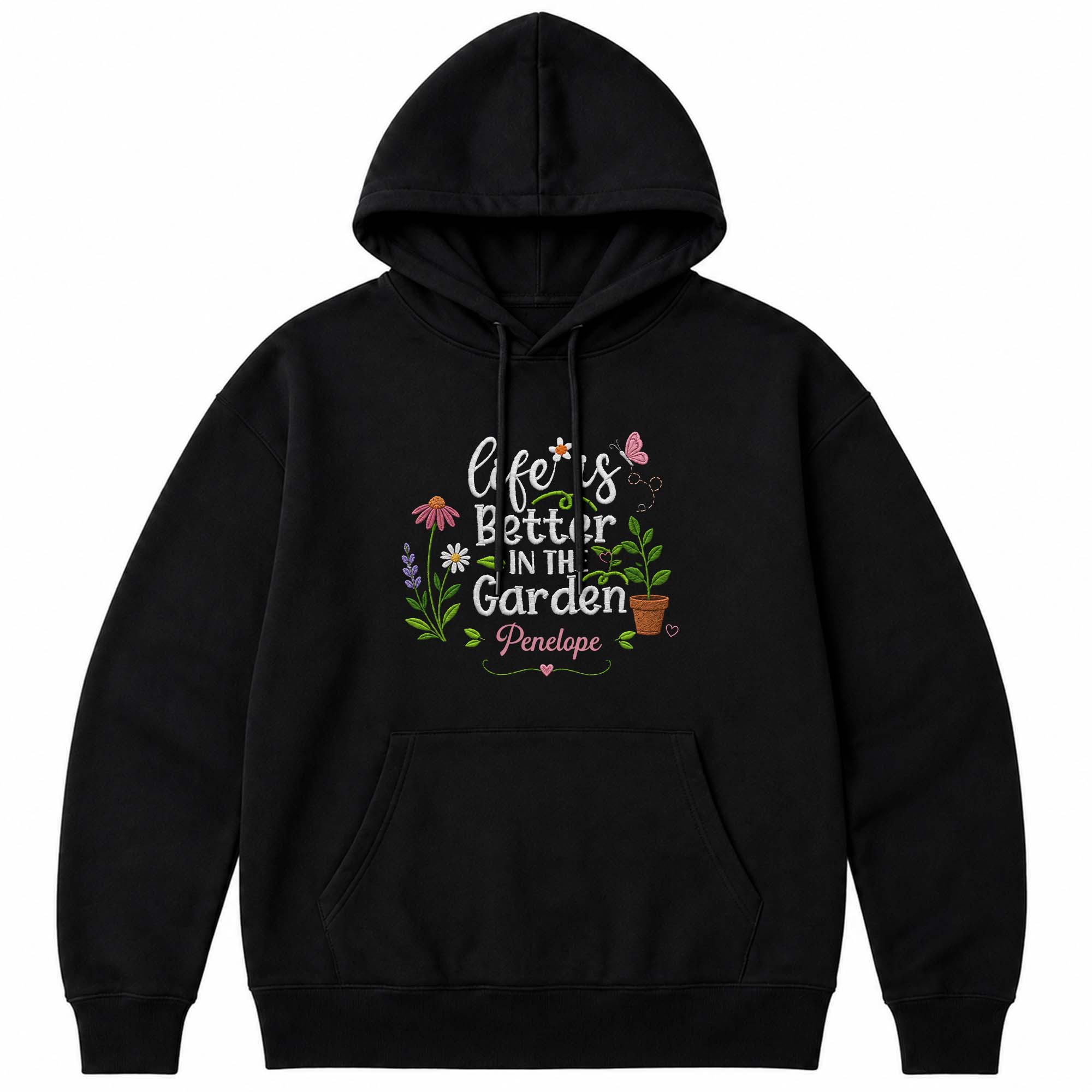 Personalized Unisex T-Shirt & Hoodie Life in the Garden Gift for Mom