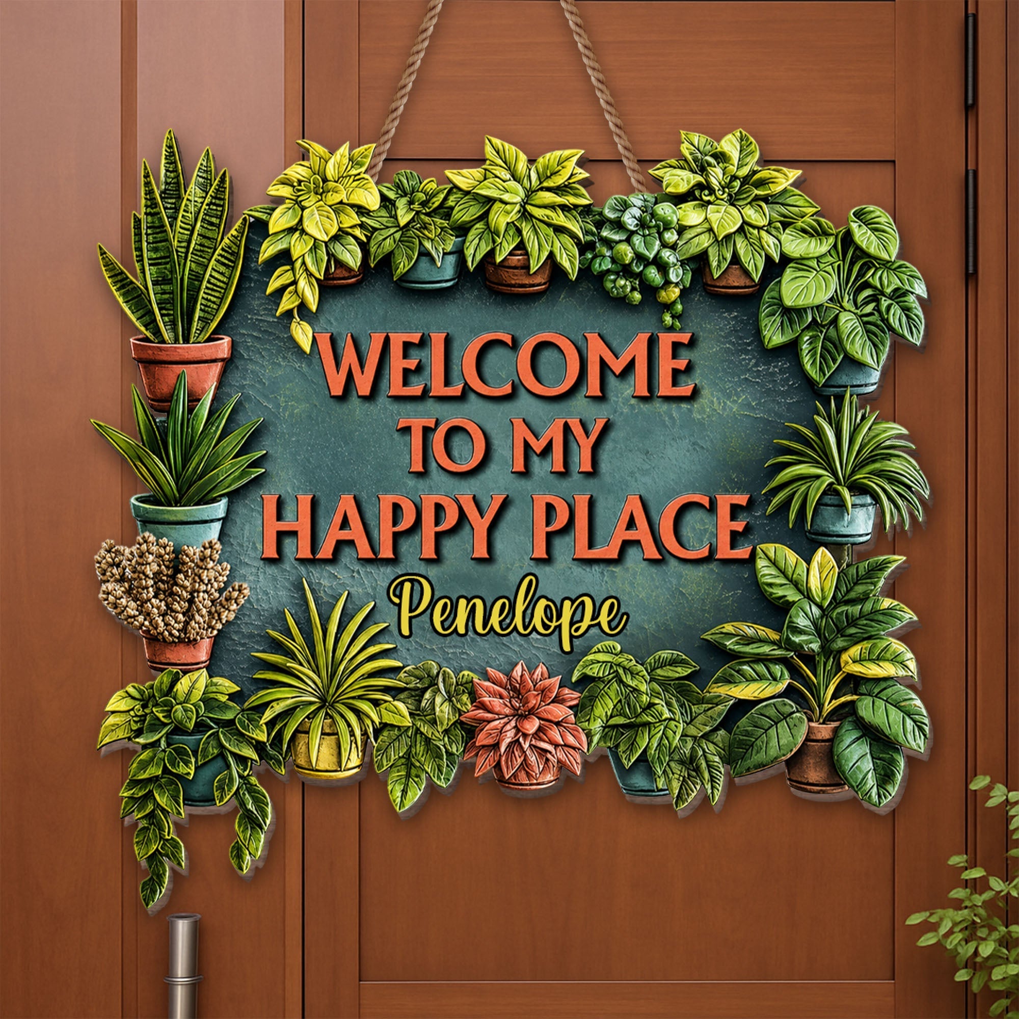 Personalized Custom Wood Sign for Gardening Lovers Gift