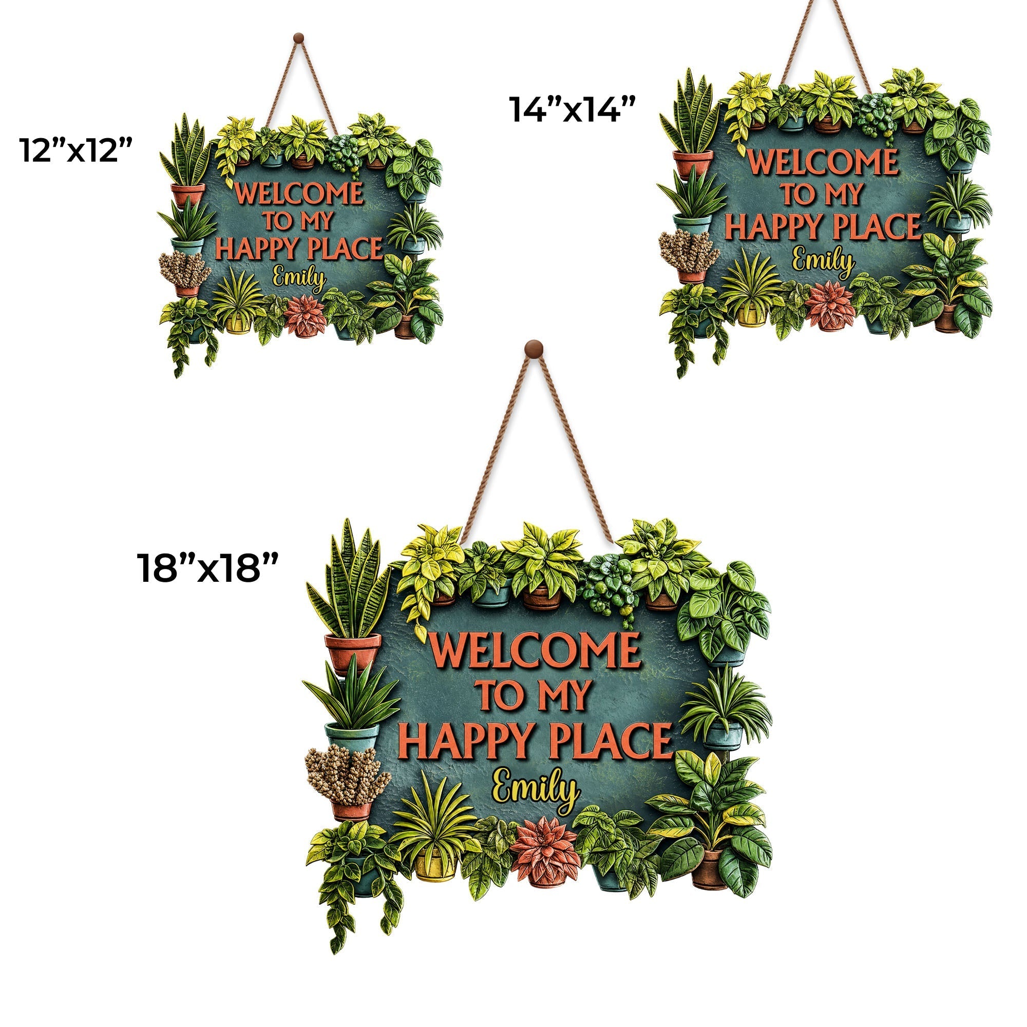 Personalized Custom Wood Sign for Gardening Lovers Gift
