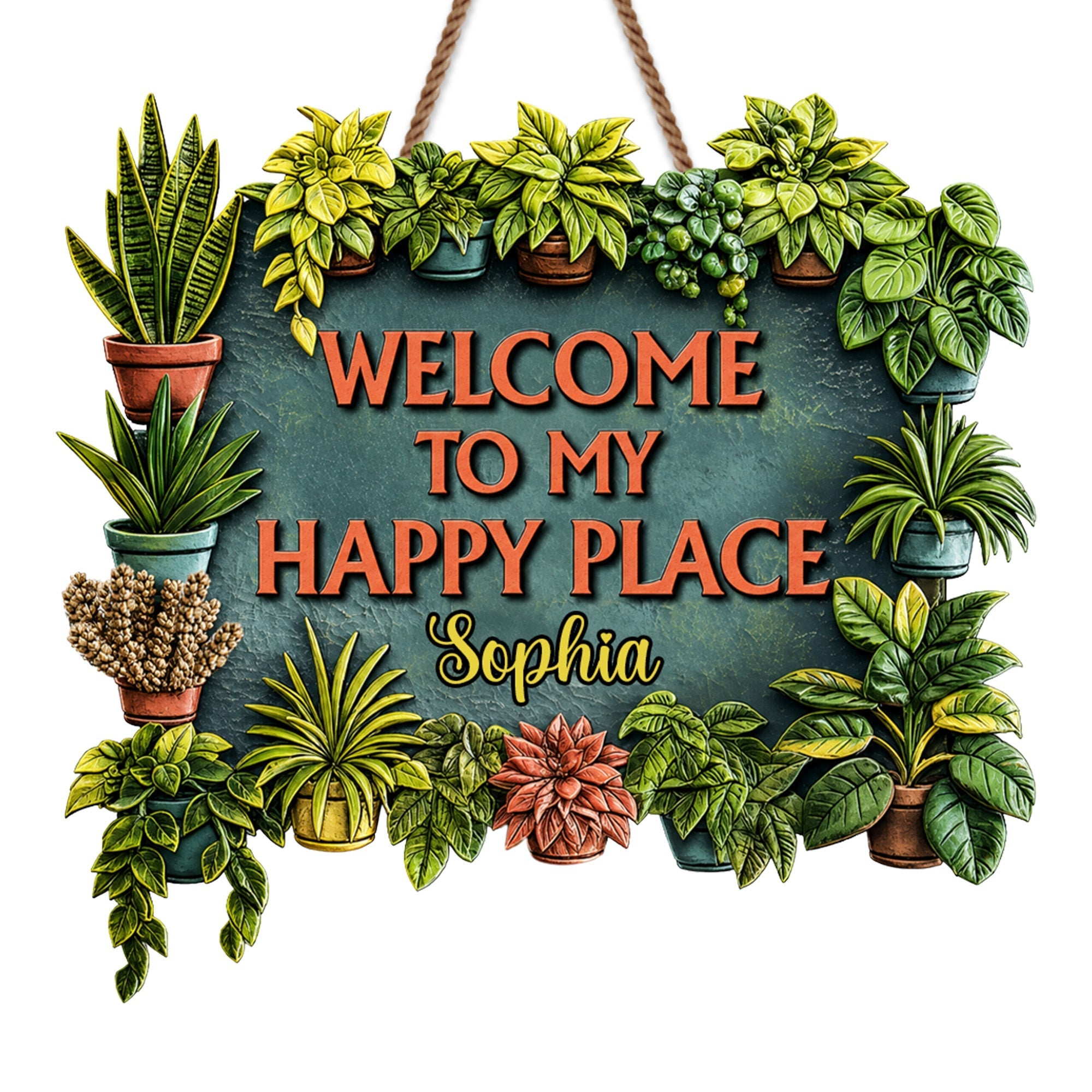 Personalized Custom Wood Sign for Gardening Lovers Gift