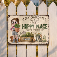 Load image into Gallery viewer, Personalized Metal Garden Sign Custom Name Gift for Mom
