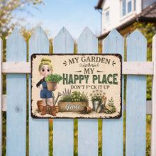 Load image into Gallery viewer, Personalized Metal Garden Sign Custom Name Gift for Mom
