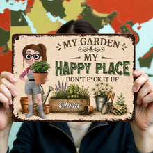 Load image into Gallery viewer, Personalized Metal Garden Sign Custom Name Gift for Mom
