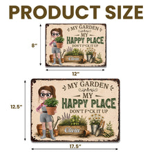Load image into Gallery viewer, Personalized Metal Garden Sign Custom Name Gift for Mom
