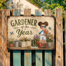 Load image into Gallery viewer, Personalized Metal Sign for Gardener Custom Name Decor Gift
