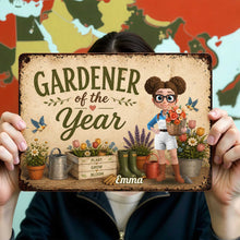 Load image into Gallery viewer, Personalized Metal Sign for Gardener Custom Name Decor Gift
