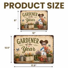 Load image into Gallery viewer, Personalized Metal Sign for Gardener Custom Name Decor Gift
