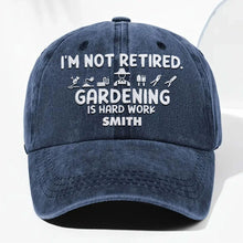 Load image into Gallery viewer, Personalized Washed Denim Cap Gardening Gift for Dad
