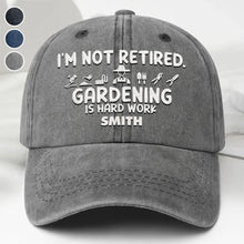Load image into Gallery viewer, Personalized Washed Denim Cap Gardening Gift for Dad
