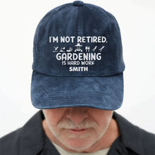 Load image into Gallery viewer, Personalized Washed Denim Cap Gardening Gift for Dad

