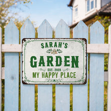 Load image into Gallery viewer, Personalized Metal Sign Garden Decor Custom Name Gift for Mom
