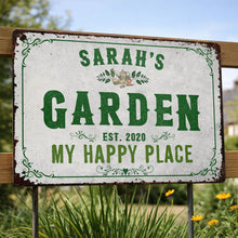 Load image into Gallery viewer, Personalized Metal Sign Garden Decor Custom Name Gift for Mom
