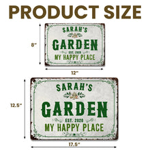 Load image into Gallery viewer, Personalized Metal Sign Garden Decor Custom Name Gift for Mom

