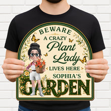 Load image into Gallery viewer, Personalized Custom Shaped Wood Sign for Garden Lovers - Unique Gift
