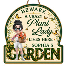 Load image into Gallery viewer, Personalized Custom Shaped Wood Sign for Garden Lovers - Unique Gift
