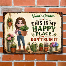 Load image into Gallery viewer, Personalized Metal Garden Sign Custom Name Gift for Mom
