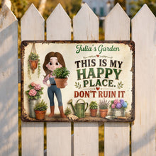 Load image into Gallery viewer, Personalized Metal Garden Sign Custom Name Gift for Mom

