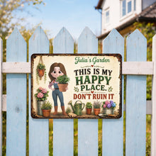 Load image into Gallery viewer, Personalized Metal Garden Sign Custom Name Gift for Mom
