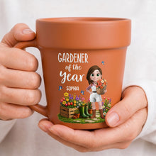 Load image into Gallery viewer, Personalized Plant Pot Ceramic Mug Custom Gardening Gift for Mom
