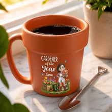 Load image into Gallery viewer, Personalized Plant Pot Ceramic Mug Custom Gardening Gift for Mom
