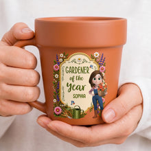 Load image into Gallery viewer, Personalized Flower Pot Mug Custom Gift for Gardeners
