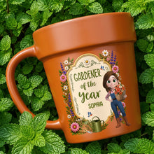 Load image into Gallery viewer, Personalized Flower Pot Mug Custom Gift for Gardeners
