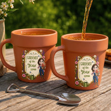 Load image into Gallery viewer, Personalized Flower Pot Mug Custom Gift for Gardeners

