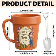 Load image into Gallery viewer, Personalized Flower Pot Mug Custom Gift for Gardeners
