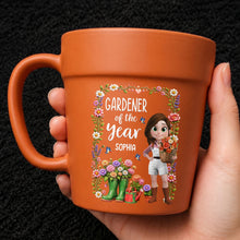 Load image into Gallery viewer, Personalized Plant Pot Ceramic Mug Custom Art Gift for Gardeners
