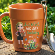 Load image into Gallery viewer, Personalized Plant Pot Ceramic Mug Custom Name Gardening Gift
