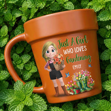 Load image into Gallery viewer, Personalized Plant Pot Ceramic Mug Custom Name Gardening Gift
