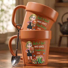 Load image into Gallery viewer, Personalized Plant Pot Ceramic Mug Custom Name Gardening Gift
