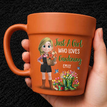 Load image into Gallery viewer, Personalized Plant Pot Ceramic Mug Custom Name Gardening Gift
