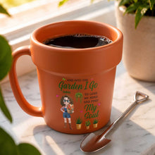Load image into Gallery viewer, Personalized Ceramic Plant Pot Mug Custom Gift for Gardeners
