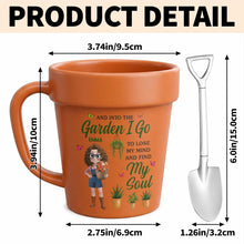 Load image into Gallery viewer, Personalized Ceramic Plant Pot Mug Custom Gift for Gardeners
