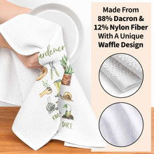 Load image into Gallery viewer, Personalized Gardener Kitchen Towel Custom Name Gift Idea
