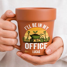Load image into Gallery viewer, Personalized Plant Pot Ceramic Mug Custom Gift for Gardener
