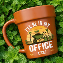 Load image into Gallery viewer, Personalized Plant Pot Ceramic Mug Custom Gift for Gardener
